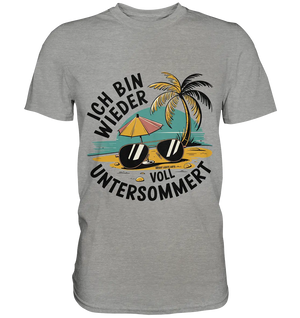 Ich bin wieder voll untersommert Sommer und Strand - Premium Shirt Bright Lights Arts