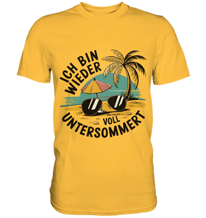 Ich bin wieder voll untersommert Sommer und Strand - Premium Shirt Bright Lights Arts