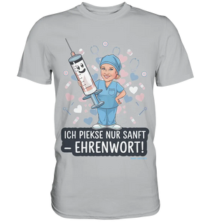 Ich piekse nur sanft - Ehrenwort! - Premium Shirt Bright Lights Arts