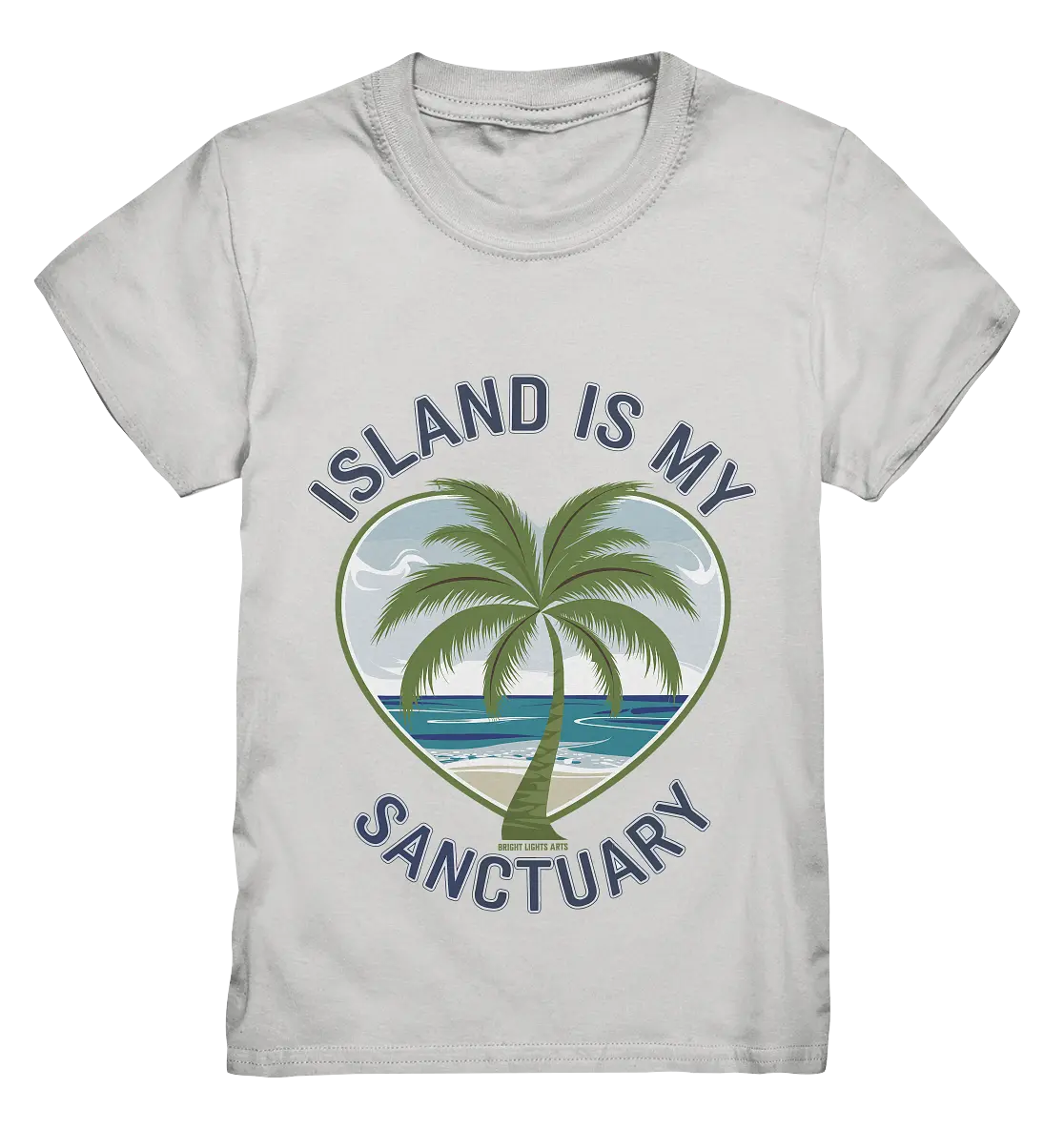 Island Is My Sanctuary - Tropische Ruhe - Kids Premium Shirt Bright Lights Arts
