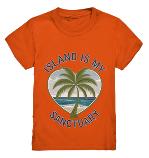 Island Is My Sanctuary - Tropische Ruhe - Kids Premium Shirt Bright Lights Arts