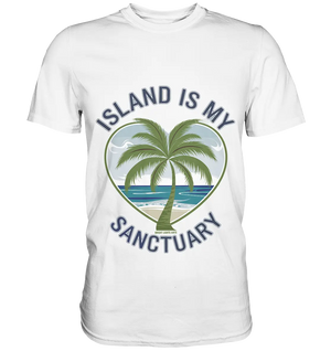 Island Is My Sanctuary - Tropische Ruhe - Premium Shirt Bright Lights Arts