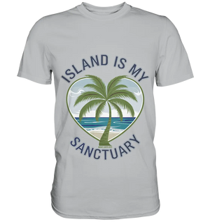 Island Is My Sanctuary - Tropische Ruhe - Premium Shirt Bright Lights Arts