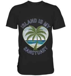 Island Is My Sanctuary - Tropische Ruhe - Premium Shirt Bright Lights Arts