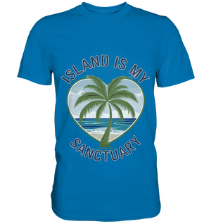 Island Is My Sanctuary - Tropische Ruhe - Premium Shirt Bright Lights Arts