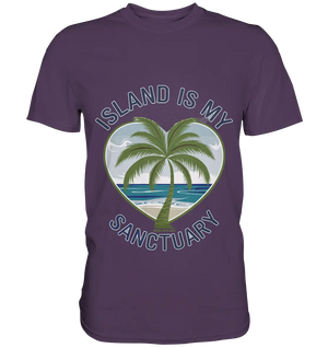 Island Is My Sanctuary - Tropische Ruhe - Premium Shirt Bright Lights Arts