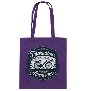 JEDE Fahrradtour IST EIN KLEINES Abenteuer Inspirierendes Outdoor Design - Baumwolltasche Bright Lights Arts