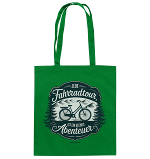JEDE Fahrradtour IST EIN KLEINES Abenteuer Inspirierendes Outdoor Design - Baumwolltasche Bright Lights Arts