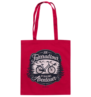 JEDE Fahrradtour IST EIN KLEINES Abenteuer Inspirierendes Outdoor Design - Baumwolltasche Bright Lights Arts