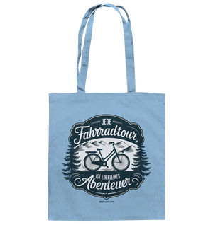 JEDE Fahrradtour IST EIN KLEINES Abenteuer Inspirierendes Outdoor Design - Baumwolltasche Bright Lights Arts