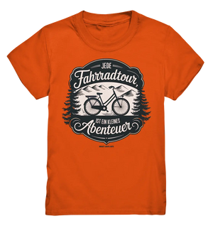 JEDE Fahrradtour IST EIN KLEINES Abenteuer Inspirierendes Outdoor Design - Kids Premium Shirt Bright Lights Arts