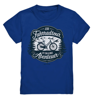 JEDE Fahrradtour IST EIN KLEINES Abenteuer Inspirierendes Outdoor Design - Kids Premium Shirt Bright Lights Arts