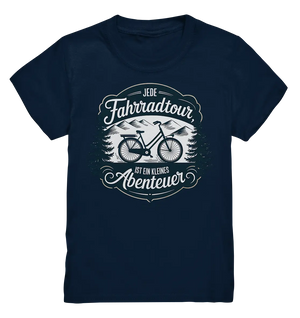 JEDE Fahrradtour IST EIN KLEINES Abenteuer Inspirierendes Outdoor Design - Kids Premium Shirt Bright Lights Arts
