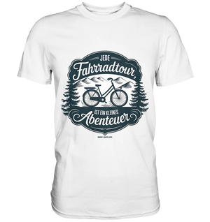 JEDE Fahrradtour IST EIN KLEINES Abenteuer Inspirierendes Outdoor Design - Premium Shirt Bright Lights Arts