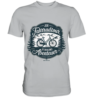 JEDE Fahrradtour IST EIN KLEINES Abenteuer Inspirierendes Outdoor Design - Premium Shirt Bright Lights Arts