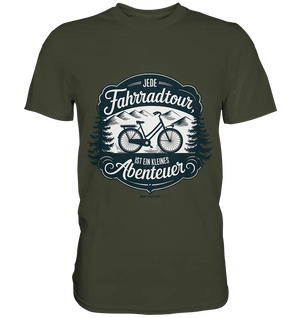 JEDE Fahrradtour IST EIN KLEINES Abenteuer Inspirierendes Outdoor Design - Premium Shirt Bright Lights Arts