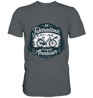 JEDE Fahrradtour IST EIN KLEINES Abenteuer Inspirierendes Outdoor Design - Premium Shirt Bright Lights Arts
