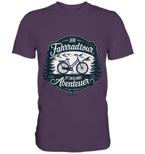 JEDE Fahrradtour IST EIN KLEINES Abenteuer Inspirierendes Outdoor Design - Premium Shirt Bright Lights Arts