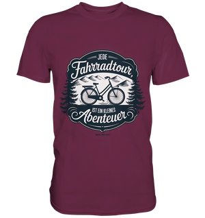 JEDE Fahrradtour IST EIN KLEINES Abenteuer Inspirierendes Outdoor Design - Premium Shirt Bright Lights Arts