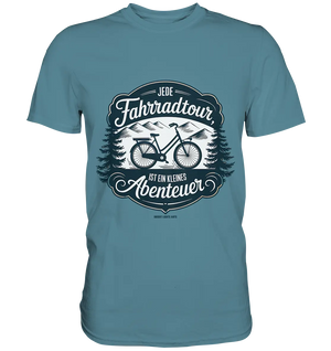 JEDE Fahrradtour IST EIN KLEINES Abenteuer Inspirierendes Outdoor Design - Premium Shirt Bright Lights Arts