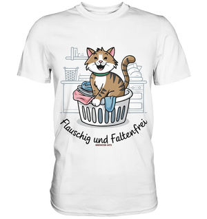 Kätzchen im Wäschekorb – Fröhliche Haushaltsmomente - Premium Shirt Bright Lights Arts