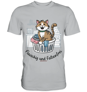 Kätzchen im Wäschekorb – Fröhliche Haushaltsmomente - Premium Shirt Bright Lights Arts