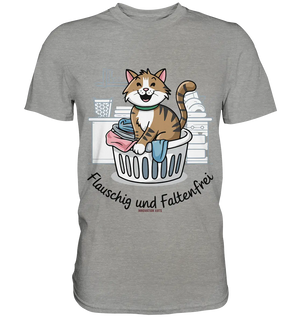 Kätzchen im Wäschekorb – Fröhliche Haushaltsmomente - Premium Shirt Bright Lights Arts
