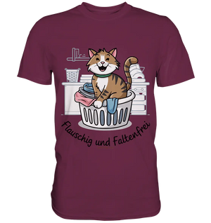 Kätzchen im Wäschekorb – Fröhliche Haushaltsmomente - Premium Shirt Bright Lights Arts