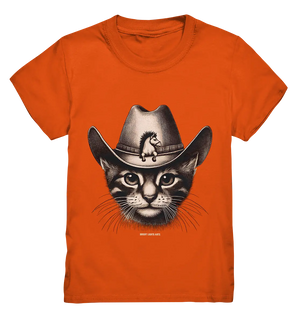 Katzen-Cowboy – Western trifft auf flauschige Eleganz - Kids Premium Shirt Bright Lights Arts