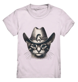 Katzen-Cowboy – Western trifft auf flauschige Eleganz - Kids Premium Shirt Bright Lights Arts