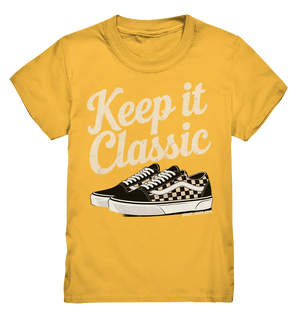Keep It Classic – Retro - Design mit kultigen Sneakern - Kids Premium Shirt - Bright Lights Arts