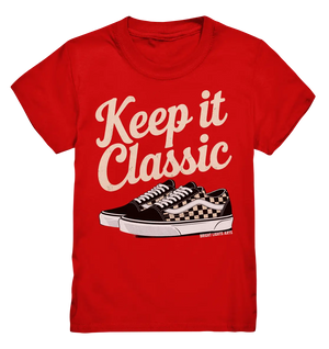 Keep It Classic – Retro - Design mit kultigen Sneakern - Kids Premium Shirt - Bright Lights Arts