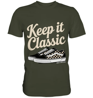 Keep It Classic – Retro - Design mit kultigen Sneakern - Premium Shirt - Bright Lights Arts