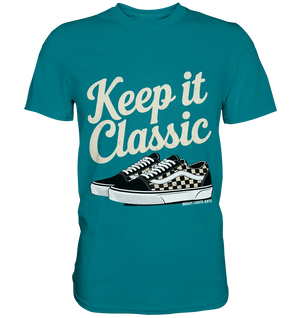 Keep It Classic – Retro - Design mit kultigen Sneakern - Premium Shirt - Bright Lights Arts