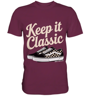 Keep It Classic – Retro - Design mit kultigen Sneakern - Premium Shirt - Bright Lights Arts