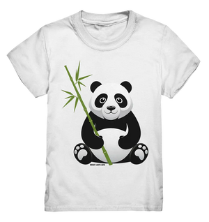 Knuddeliger Panda mit Bambus - Kids Premium Shirt Bright Lights Arts
