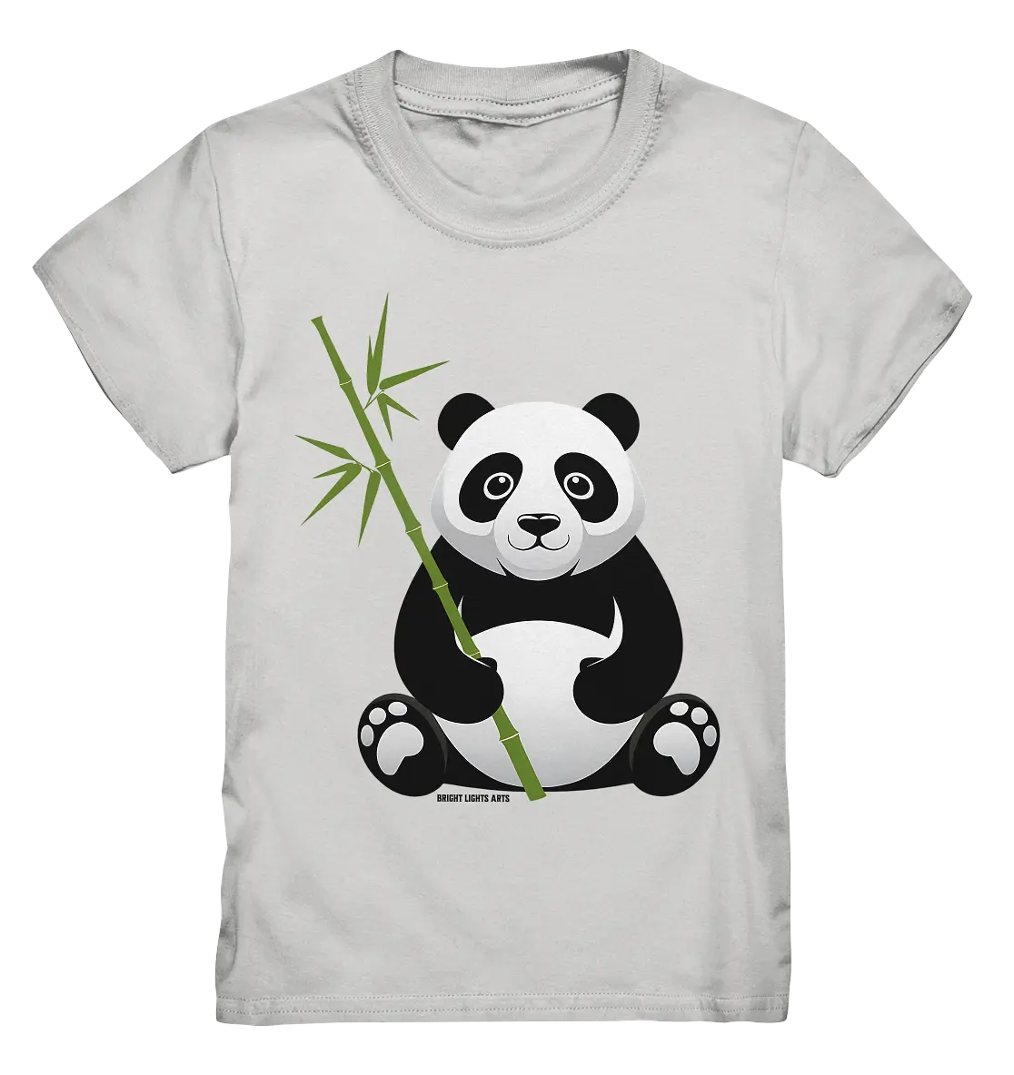 Knuddeliger Panda mit Bambus - Kids Premium Shirt Bright Lights Arts