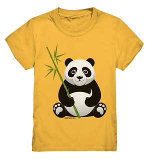 Knuddeliger Panda mit Bambus - Kids Premium Shirt Bright Lights Arts