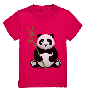Knuddeliger Panda mit Bambus - Kids Premium Shirt Bright Lights Arts