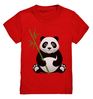 Knuddeliger Panda mit Bambus - Kids Premium Shirt Bright Lights Arts