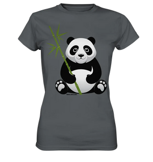Knuddeliger Panda mit Bambus - Ladies Premium Shirt Bright Lights Arts
