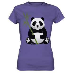 Knuddeliger Panda mit Bambus - Ladies Premium Shirt Bright Lights Arts