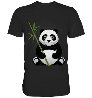 Knuddeliger Panda mit Bambus - Premium Shirt Bright Lights Arts