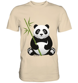 Knuddeliger Panda mit Bambus - Premium Shirt Bright Lights Arts