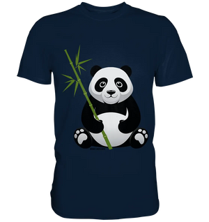 Knuddeliger Panda mit Bambus - Premium Shirt Bright Lights Arts