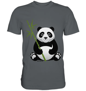 Knuddeliger Panda mit Bambus - Premium Shirt Bright Lights Arts