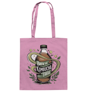 Kombucha Logo – Brew, Sip, Thrive - Baumwolltasche Bright Lights Arts