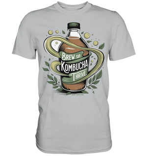 Kombucha Logo – Brew, Sip, Thrive - Premium Shirt Bright Lights Arts