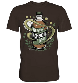 Kombucha Logo – Brew, Sip, Thrive - Premium Shirt Bright Lights Arts
