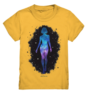 Kosmische Selbst-Reflexion – Universum trifft menschliche Silhouette - Kids Premium Shirt Bright Lights Arts